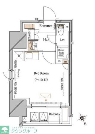 ブランシエスタ浅草蔵前の物件間取画像